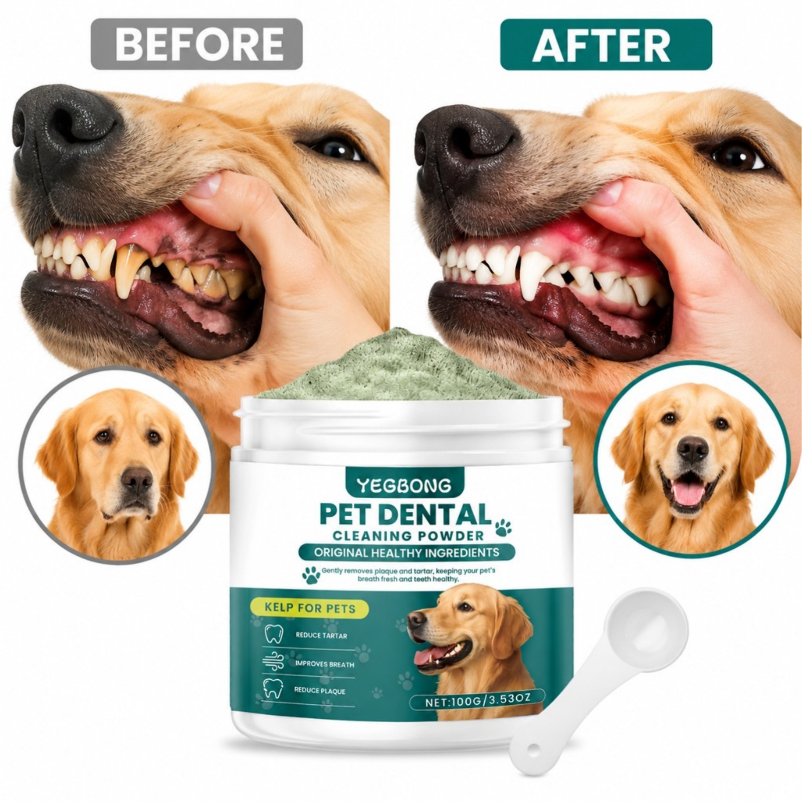 Dog Teeth Cleaning Powder Baki - Teeth Whitening Mouthwash review and price