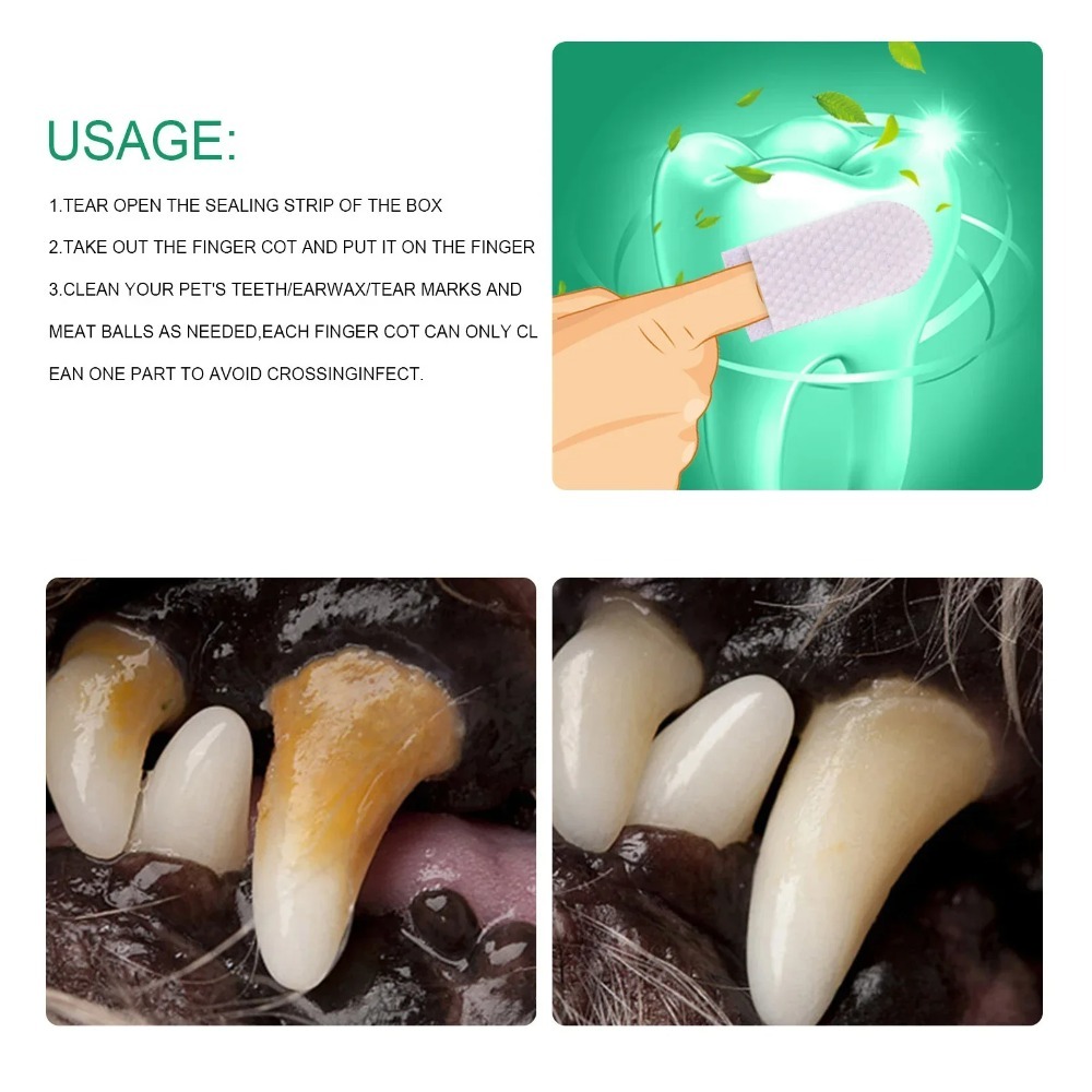 Disposable Pet Finger Cot Wet  - Teeth Whitening Mouthwash review and price